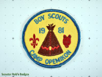 Click to enlarge 1981 Camp Opemikon